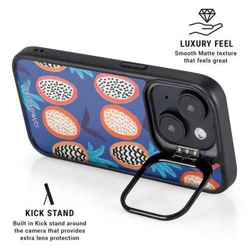 Bouffants and Broken Hearts Weird Fruits iPhone 14 Kickstand Case