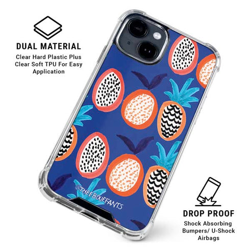 Bouffants and Broken Hearts Weird Fruits iPhone 15 Clear Case