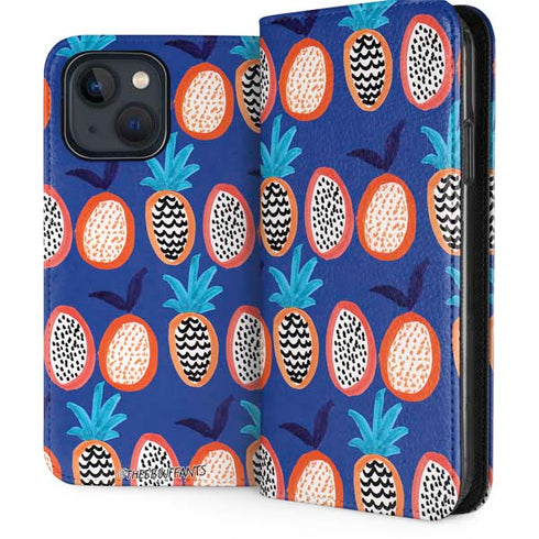 Bouffants and Broken Hearts Weird Fruits iPhone 15 Plus Folio Case