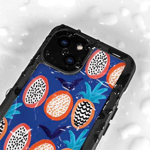 Bouffants and Broken Hearts Weird Fruits iPhone 15 Plus Waterproof Case