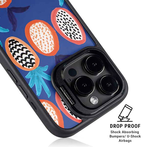 Bouffants and Broken Hearts Weird Fruits iPhone 15 Pro Max Kickstand Case