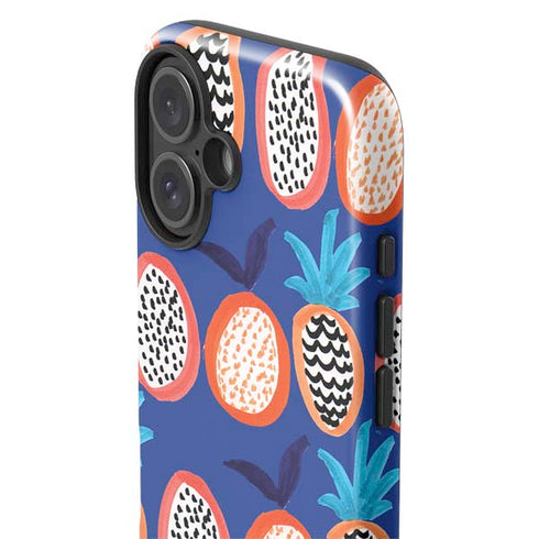Bouffants and Broken Hearts Weird Fruits iPhone 16 Plus Impact Case
