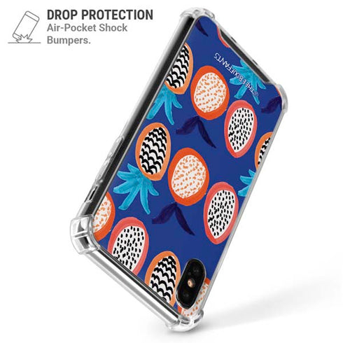 Bouffants and Broken Hearts Weird Fruits iPhone X/XS Clear Case