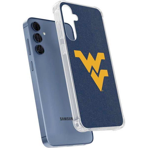 West Virginia University Basketball Galaxy A55 5G Clear Case