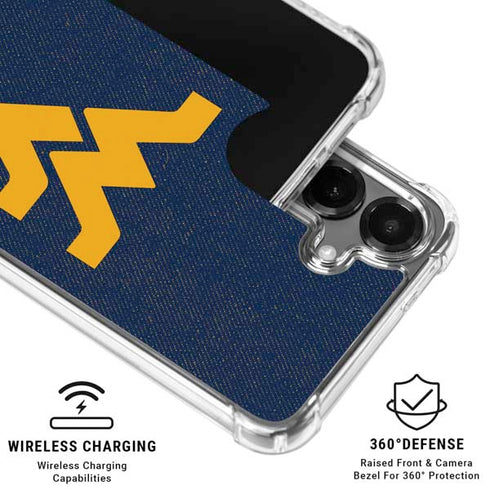 West Virginia University Basketball Galaxy S26 Clear Case