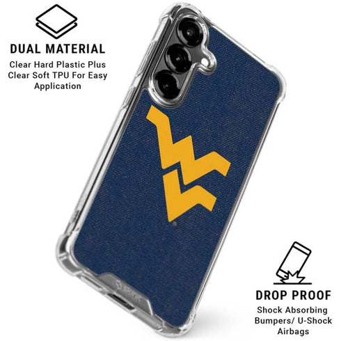 West Virginia University Basketball Galaxy S26 Plus Clear Case