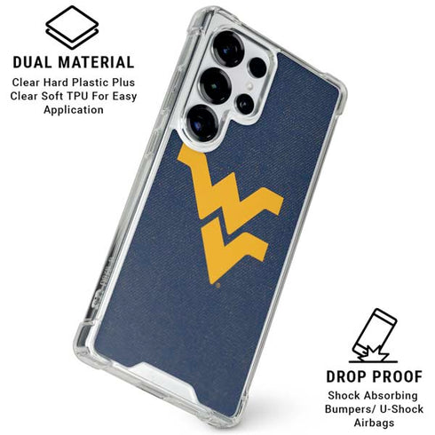 West Virginia University Basketball Galaxy S26 Ultra Clear Case