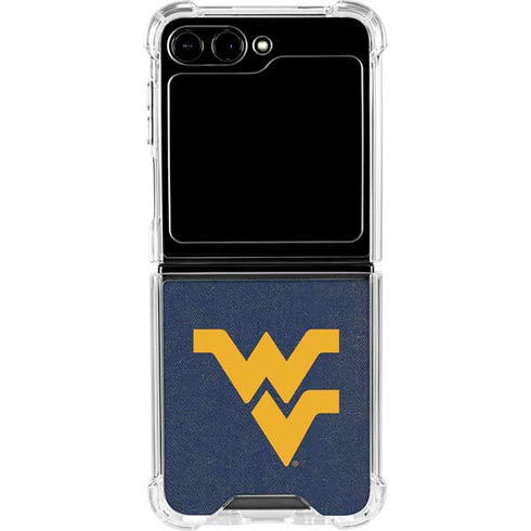West Virginia University Basketball Galaxy Z Flip6 Clear Case