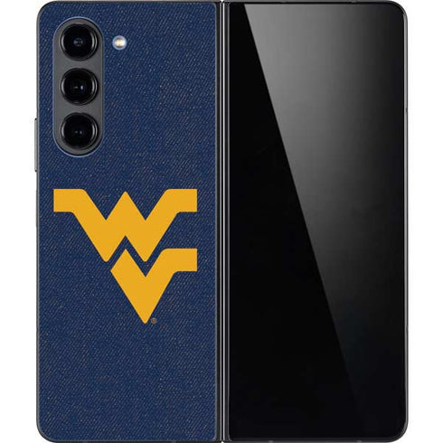 West Virginia University Basketball Galaxy Z Fold5 5G Skin