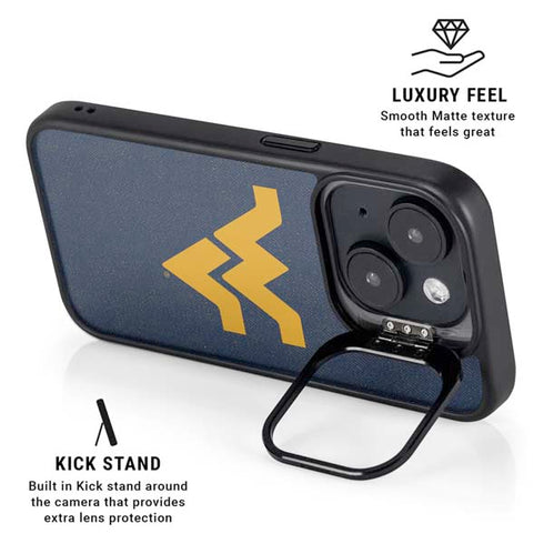 West Virginia University Basketball iPhone 15 Kickstand Case