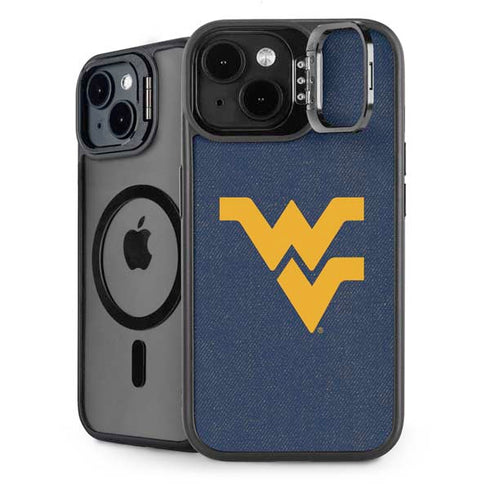 West Virginia University Basketball iPhone 15 Plus Kickstand Case