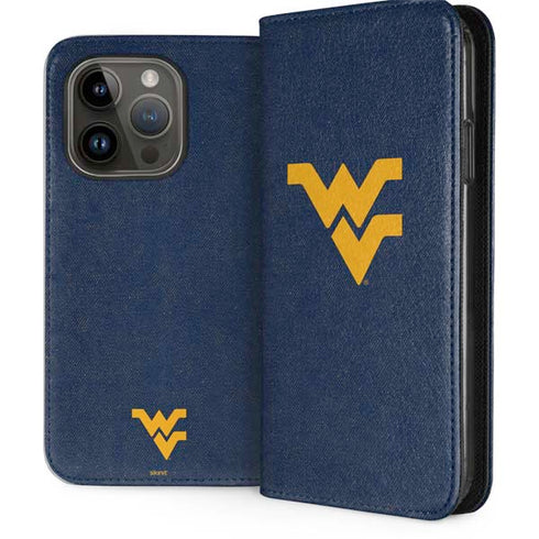West Virginia University Basketball iPhone 15 Pro Folio Case