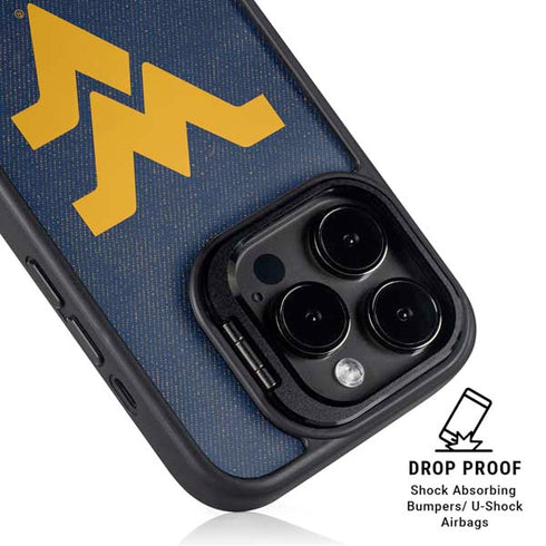 West Virginia University Basketball iPhone 15 Pro Kickstand Case