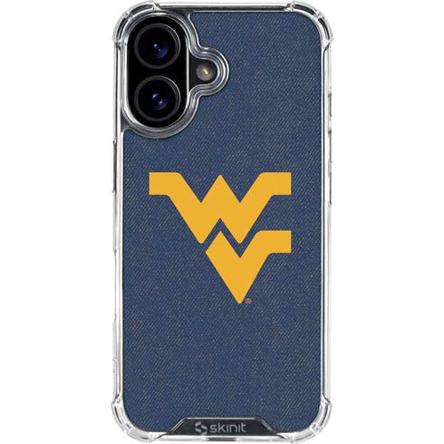 West Virginia University Basketball iPhone 16 Plus Clear Case
