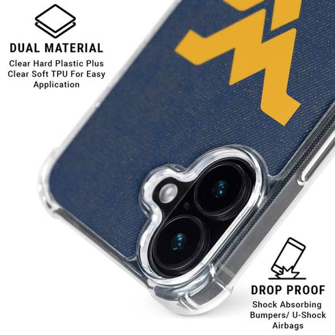 West Virginia University Basketball iPhone 16 Plus MagSafe Case