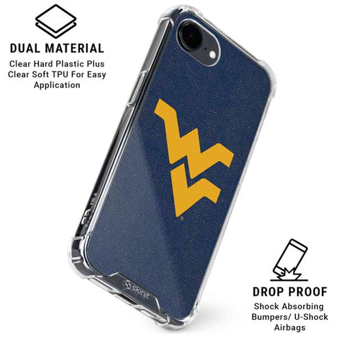 West Virginia University Basketball iPhone 16e Clear Case