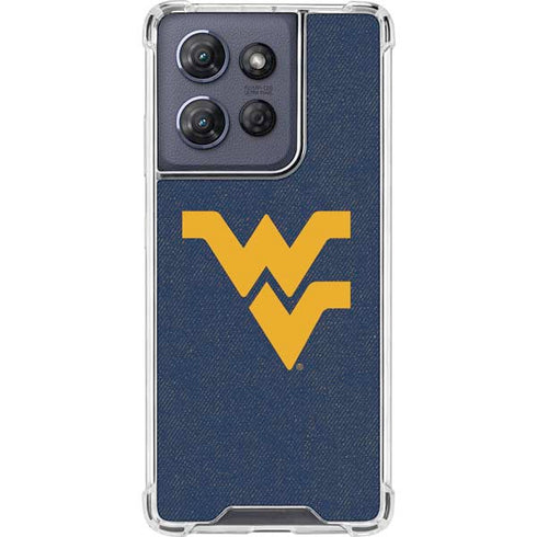 West Virginia University Basketball Moto G 5G (2025) Clear Case