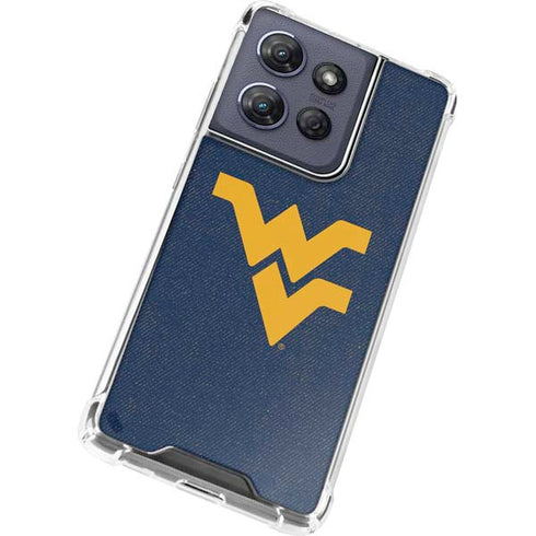 West Virginia University Basketball Moto G Play 5G (2025) Clear Case