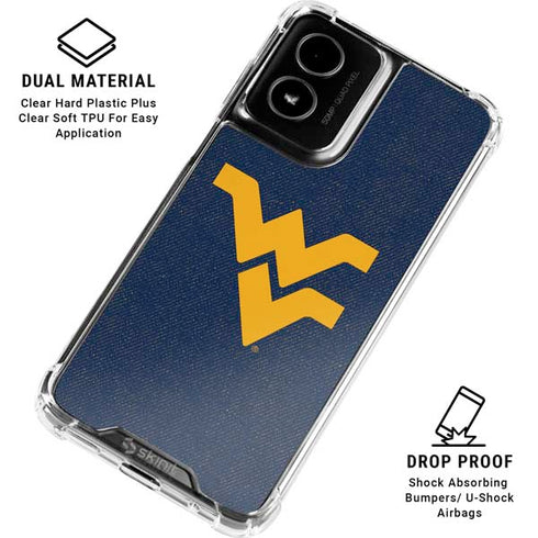 West Virginia University Basketball Moto G Power 5G (2024) Clear Case