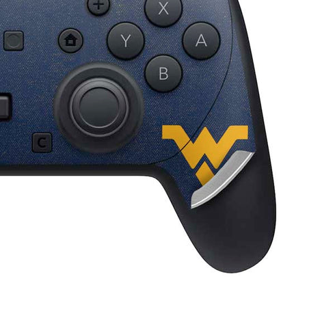 West Virginia University Basketball Nintendo Switch 2 (2025) Pro Controller Skin