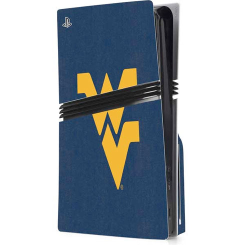 West Virginia University Basketball PS5 Pro Disk Console Skin