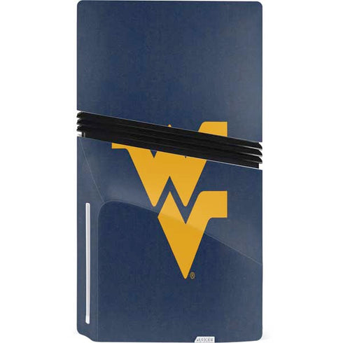 West Virginia University Basketball PS5 Pro Disk Console Skin