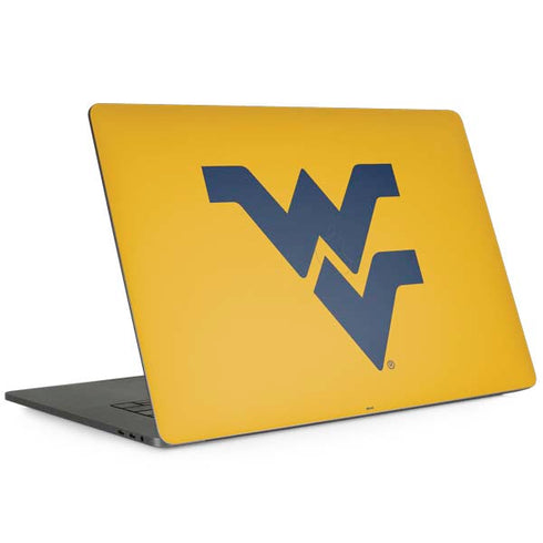 West Virginia University Yellow Background MacBook Skins