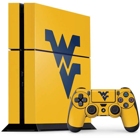 West Virginia University Yellow Background PlayStation PS4 Skins