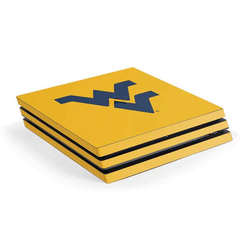 West Virginia University Yellow Background PlayStation PS4 Skins