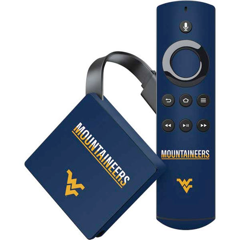 West Virginia University Blue Wood Floor Amazon Fire TV Skin