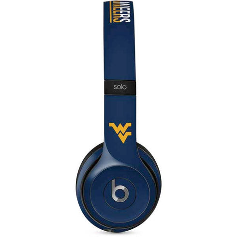 West Virginia University Blue Wood Floor Beats Solo 2 Wired Skin