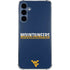 West Virginia University Blue Wood Floor Galaxy A35 5G Clear Case
