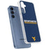 West Virginia University Blue Wood Floor Galaxy A35 5G Clear Case