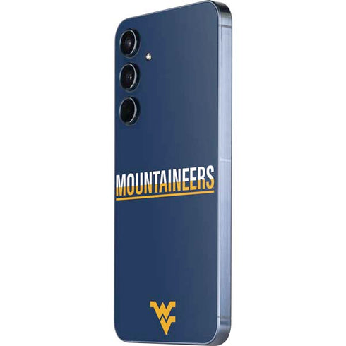 West Virginia University Blue Wood Floor Galaxy A35 5G Skin