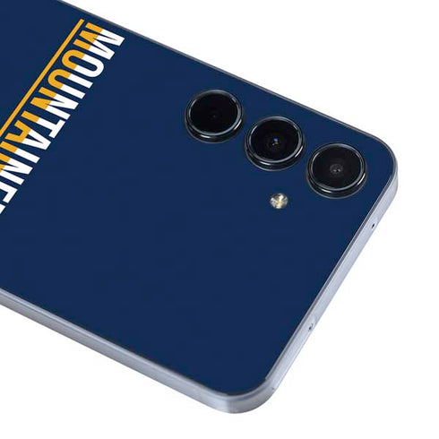 West Virginia University Blue Wood Floor Galaxy A35 5G Skin