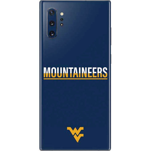 West Virginia University Blue Wood Floor Galaxy Note 10 Plus Skin