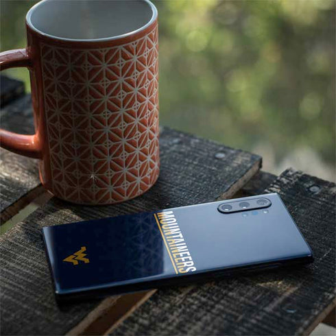 West Virginia University Blue Wood Floor Galaxy Note 10 Plus Skin