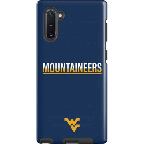West Virginia University Blue Wood Floor Galaxy Cases