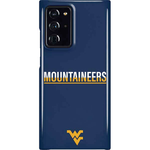West Virginia University Blue Wood Floor Galaxy Cases