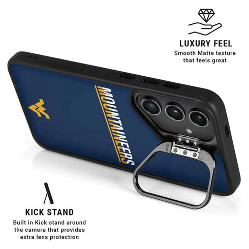 West Virginia University Blue Wood Floor Galaxy S24 Kickstand Case