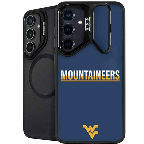 West Virginia University Blue Wood Floor Galaxy S24 Plus Kickstand Case
