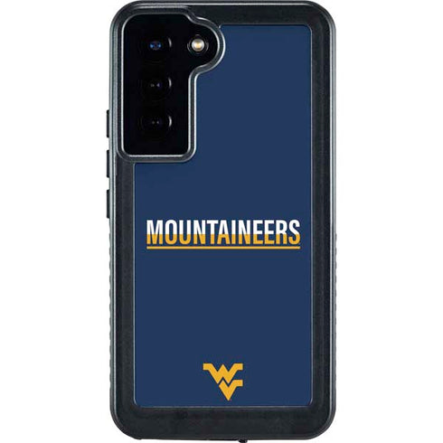 West Virginia University Blue Wood Floor Galaxy S24 Plus Waterproof Case