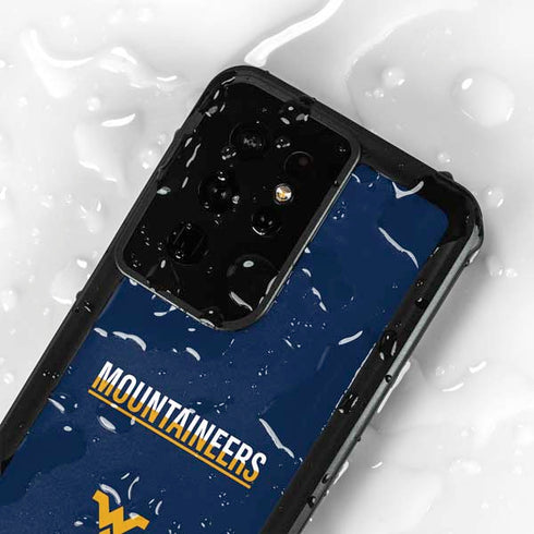 West Virginia University Blue Wood Floor Galaxy S24 Ultra Waterproof Case