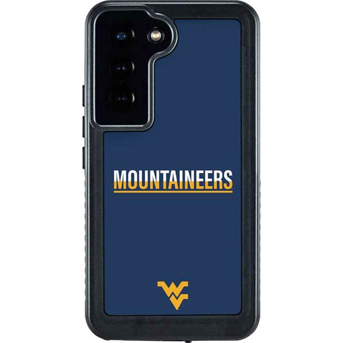 West Virginia University Blue Wood Floor Galaxy S24 Waterproof Case