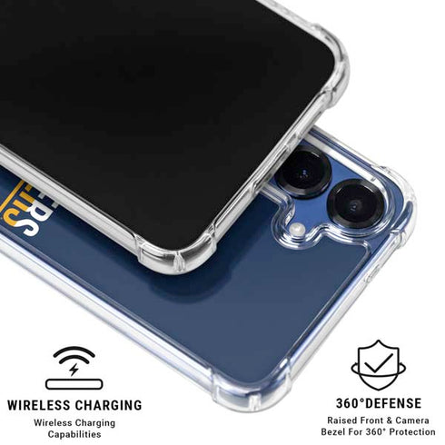 West Virginia University Blue Wood Floor Galaxy S25 Plus Clear Case