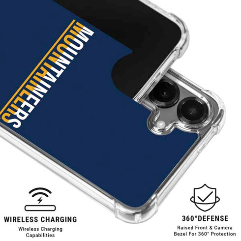 West Virginia University Blue Wood Floor Galaxy S26 Clear Case