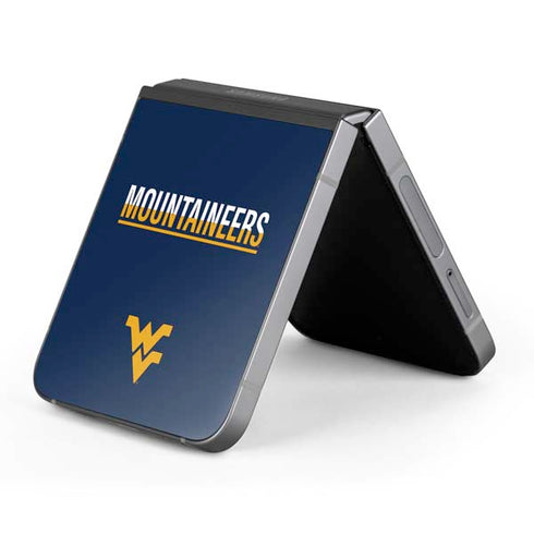 West Virginia University Blue Wood Floor Galaxy Z Flip6 Skin
