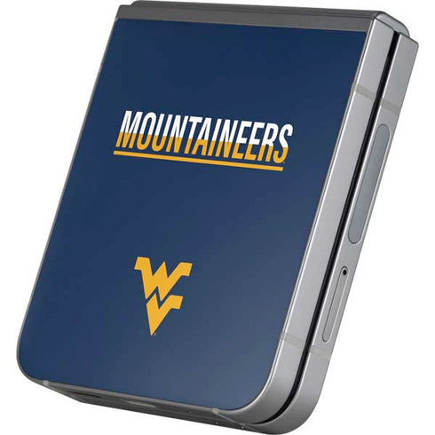 West Virginia University Blue Wood Floor Galaxy Z Flip6 Skin