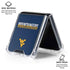 West Virginia University Blue Wood Floor Galaxy Z Flip6 Clear Case