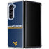 West Virginia University Blue Wood Floor Galaxy Z Fold5 5G Clear Case